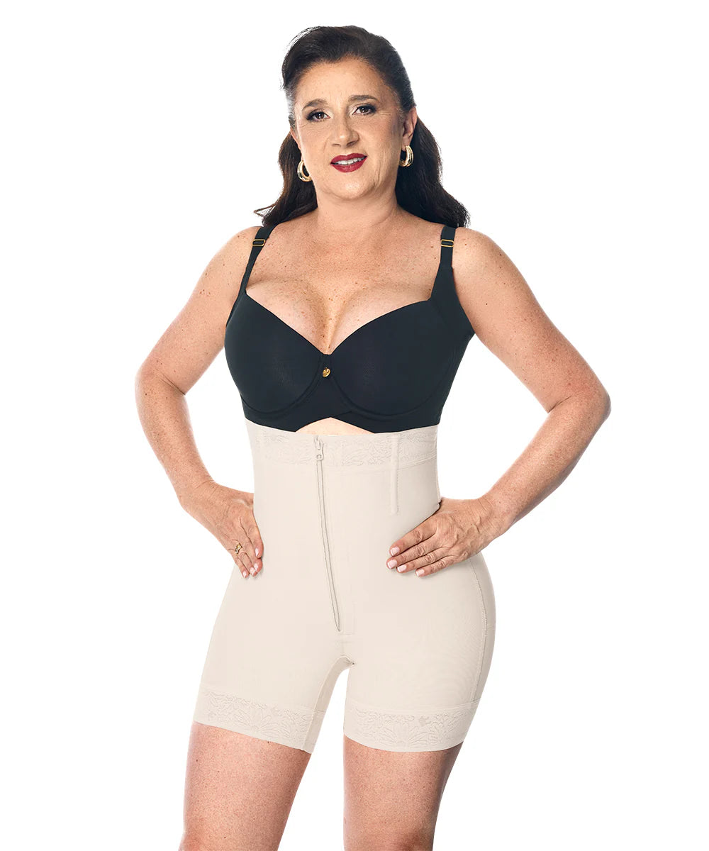 Faja Short Alto Beige, Levanta Glúteo (Ref. O-070)