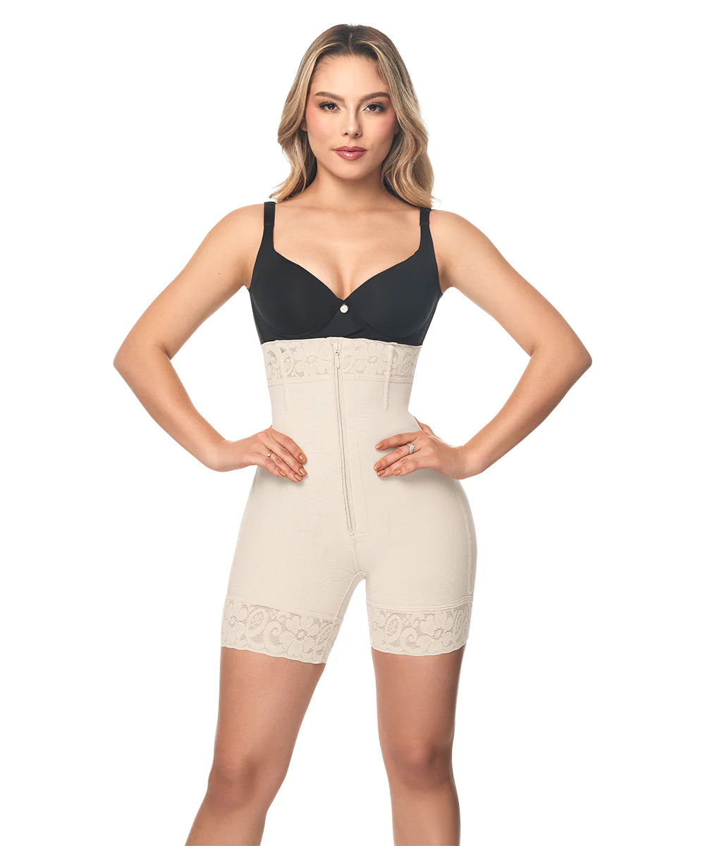 Faja Short Alto Beige, Levanta Glúteo (Ref. O-070)