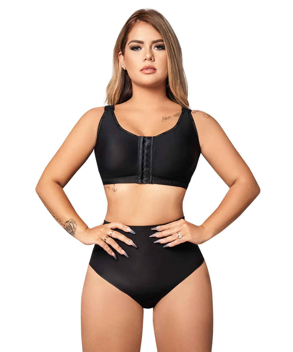 Brasier Post Quirugico Tirante Ancho Negro (Ref. C-082)
