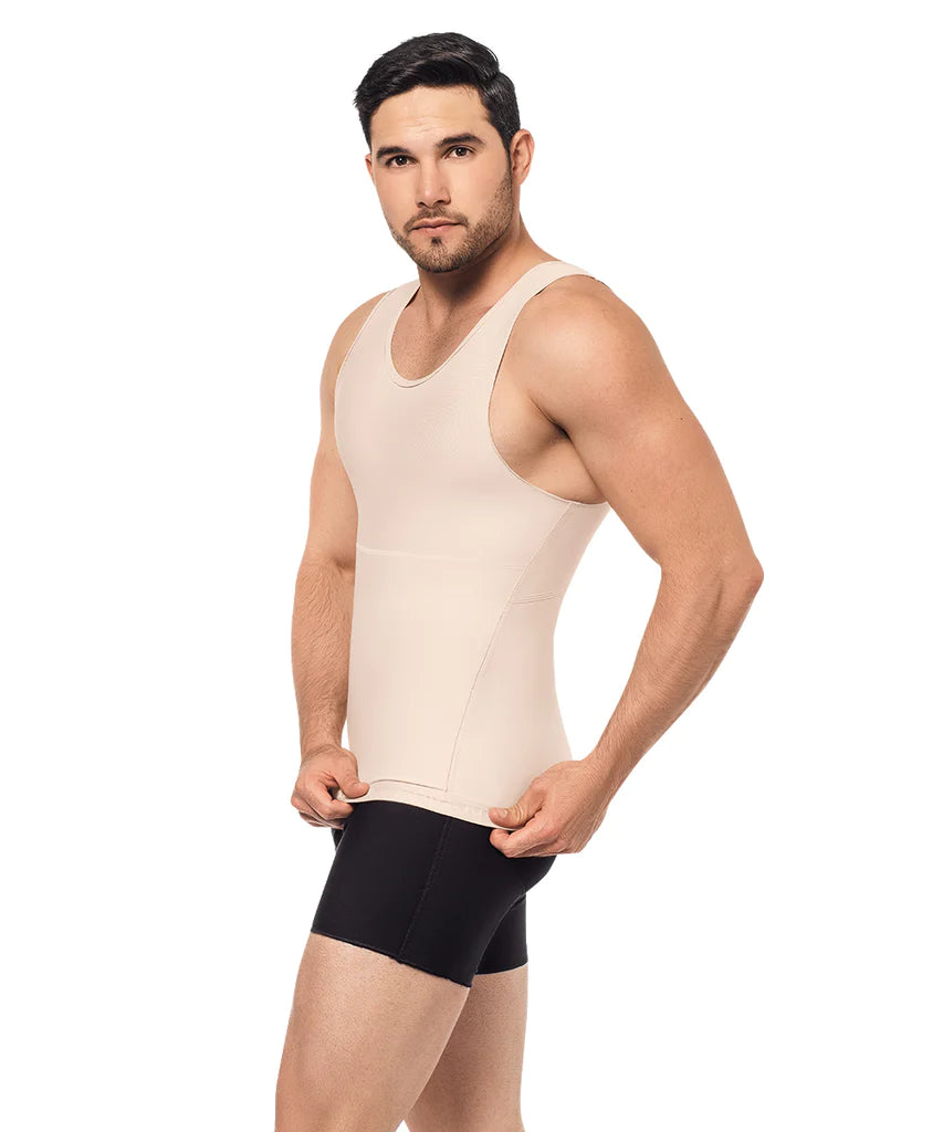 Camiseta Masculina Invisible, Beige (Ref. H-004)