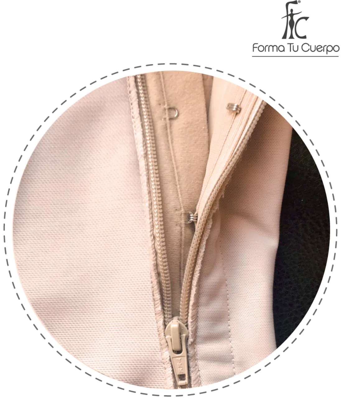 Faja Strapless Media Pierna, Cierre Lateral (Ref. O-050)