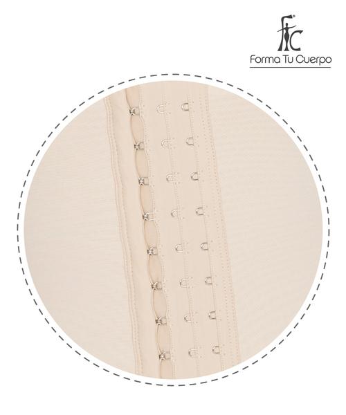 Faja Short Levanta Glúteos de Broches, Reloj de Arena (Ref. O-076)