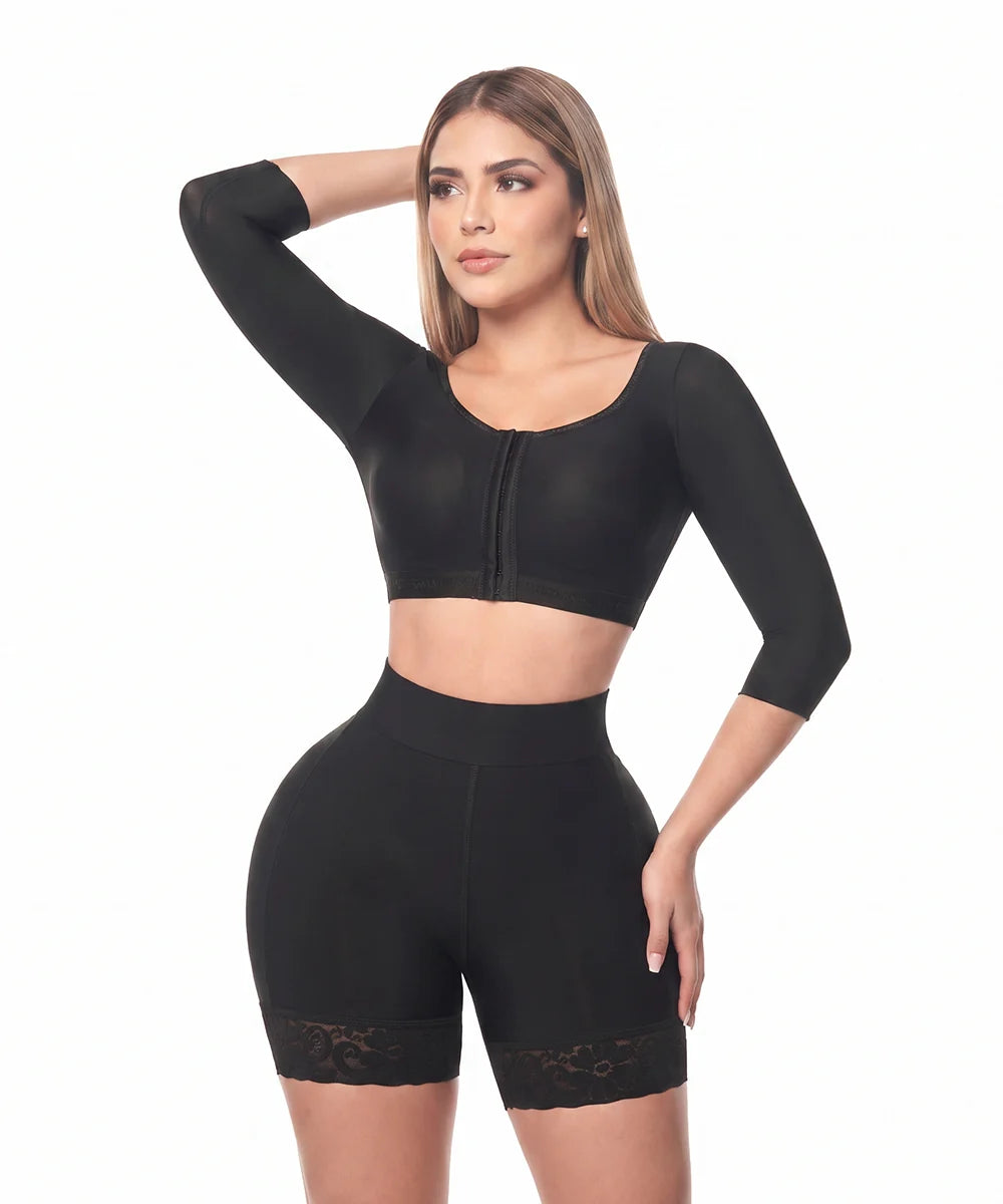 Brasier Post Quirúrgico Con Manga Negro (Ref. C-080)