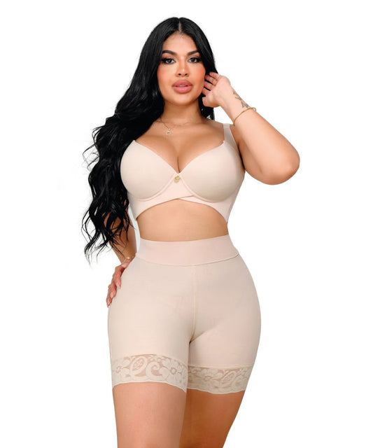 FAJA SHORT INVISIBLE BEIGE - C-142