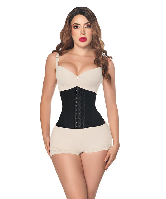Faja Cinturilla tipo Corset, Negra (Ref. O-064)