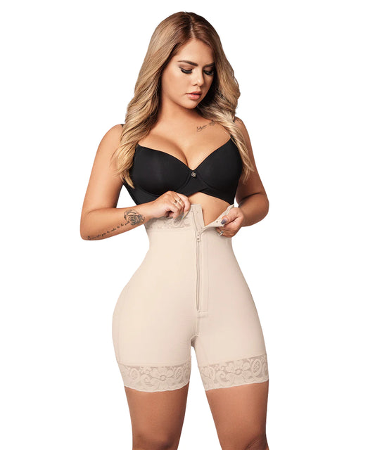 Faja Short Alto Beige, Levanta Glúteo (Ref. O-070)