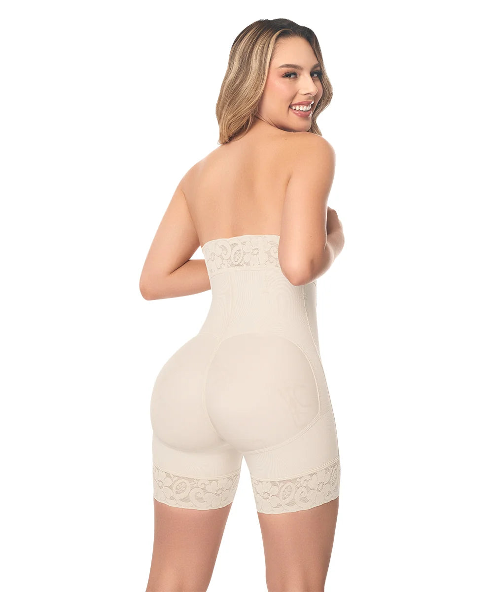 Faja Short Alto Beige, Levanta Glúteo (Ref. O-070)