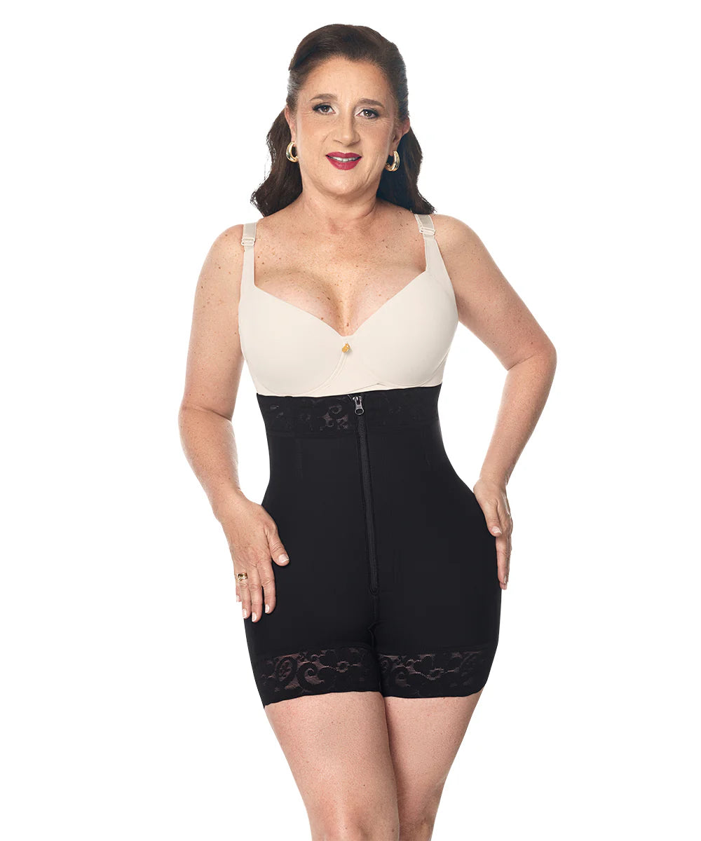 Faja Short Alto Levanta Gluteo, Negro (Ref. O-071)