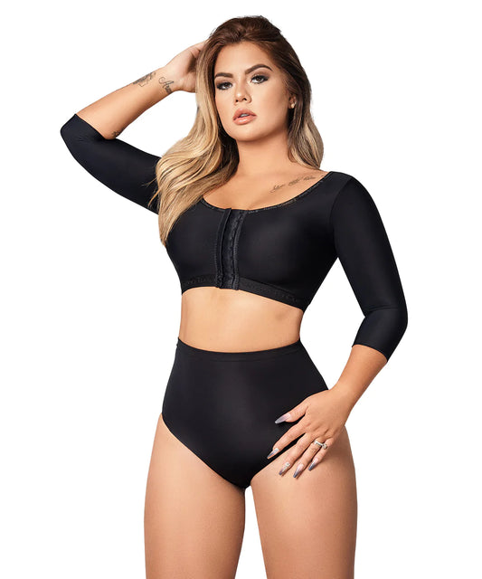 Brasier Post Quirúrgico Con Manga Negro (Ref. C-080)