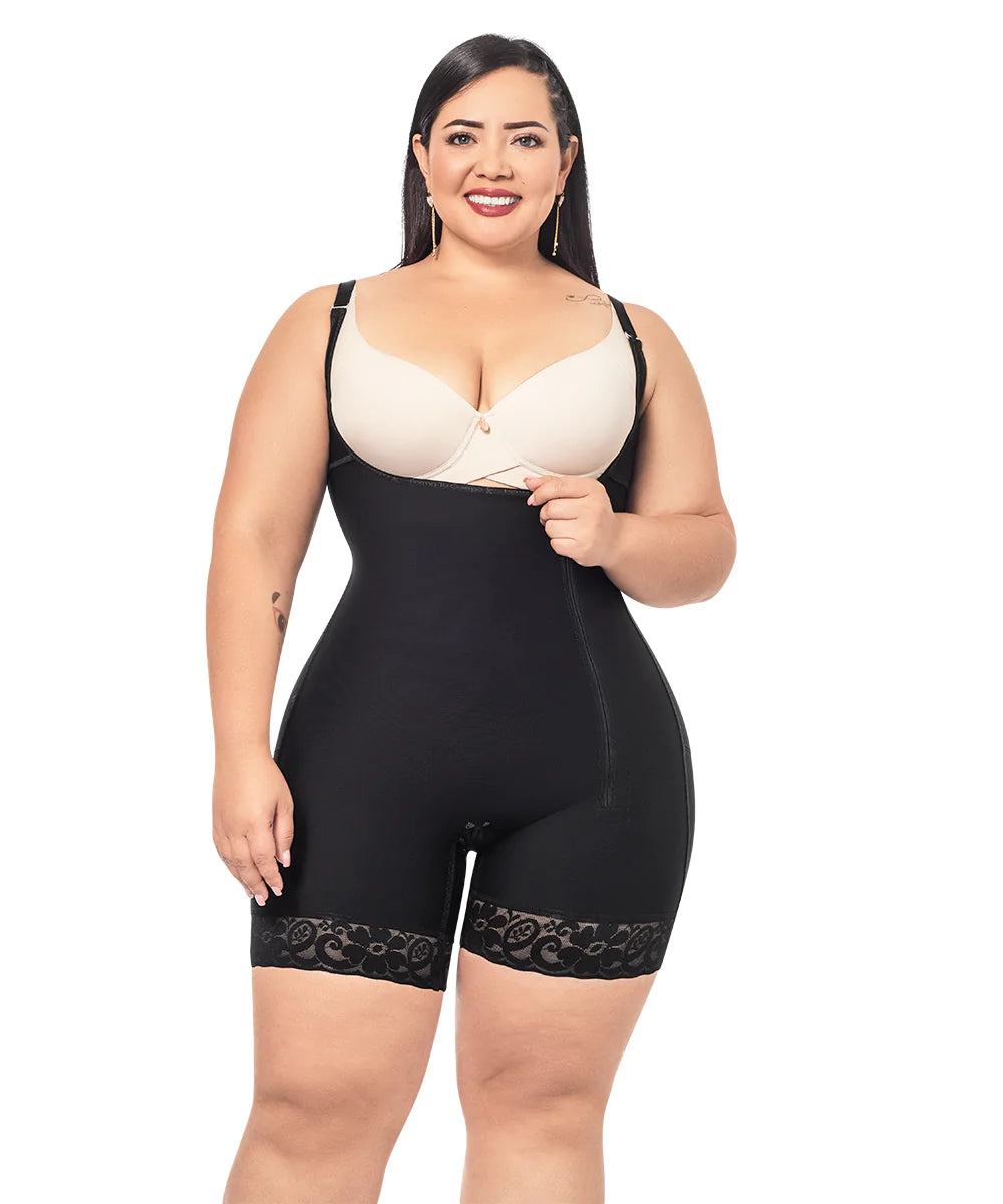 Faja Media Pierna, Tirantes Negra (Ref. O-016)